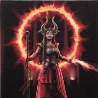 Anne Stokes toile sur chassis Fire Element Sorceress