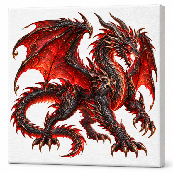 Toile sur ch&acirc;ssis "Dragon" 040 / Toiles sur Ch&acirc;ssis Dragons