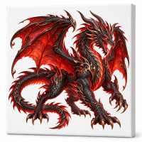 Toile sur chassis Dragon 040