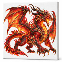 Toile sur chassis Dragon 041