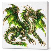 Toile sur chassis Dragon 043