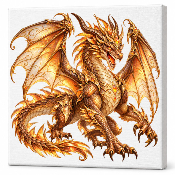 Toile sur ch&acirc;ssis "Dragon" 045 / Nouveaut&eacute;s