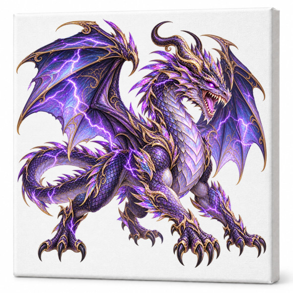 Toile sur ch&acirc;ssis "Dragon" 047 / Nouveaut&eacute;s