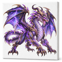 Toile sur chassis Dragon 047