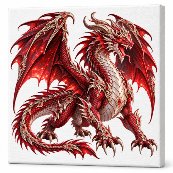 Toile sur ch&acirc;ssis "Dragon" 048 / Nouveaut&eacute;s