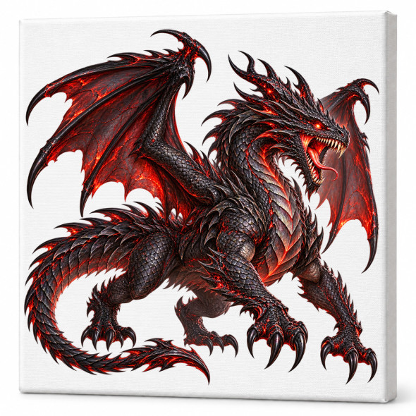 Toile sur ch&acirc;ssis "Dragon" 049 / Nouveaut&eacute;s