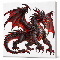 Toile sur chassis Dragon 049