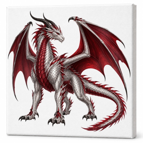 Toile sur ch&acirc;ssis "Dragon" 051 / NOUVEAUTES