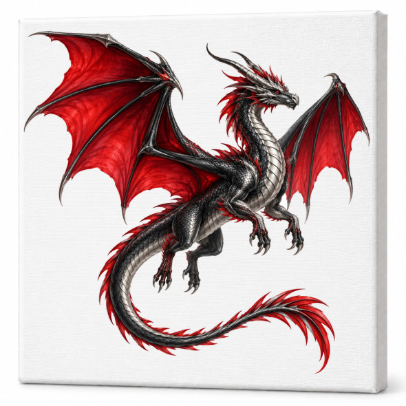 Toile sur ch&acirc;ssis "Dragon" 052 / NOUVEAUTES