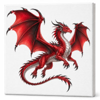 Toile sur chassis Dragon 056