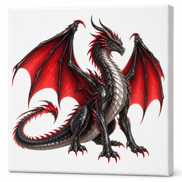 Toile sur ch&acirc;ssis "Dragon" 058 / NOUVEAUTES
