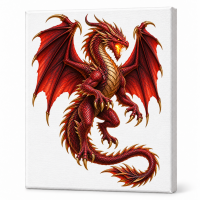 Toile sur chassis Dragon 062