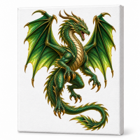 Toile sur chassis Dragon 067