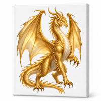 Toile sur chassis Dragon 072