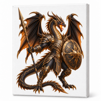 Toile sur chassis Dragon 078