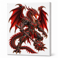 Toile sur chassis Dragon 081