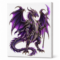 Toile sur chassis Dragon 083