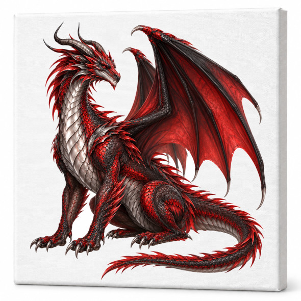Toile sur ch&acirc;ssis "Dragon" 059 / NOUVEAUTES