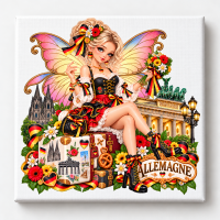 Toile sur ch&acirc;ssis F&eacute;e Souvenir d'Allemagne