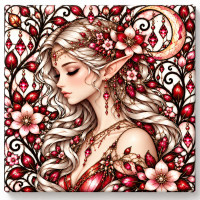 Toile sur ch&acirc;ssis F&eacute;e Crystal 015