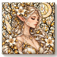 Toile sur ch&acirc;ssis F&eacute;e Crystal 016