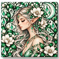 Toile sur ch&acirc;ssis F&eacute;e Crystal 018