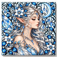 Toile sur ch&acirc;ssis F&eacute;e Crystal 020