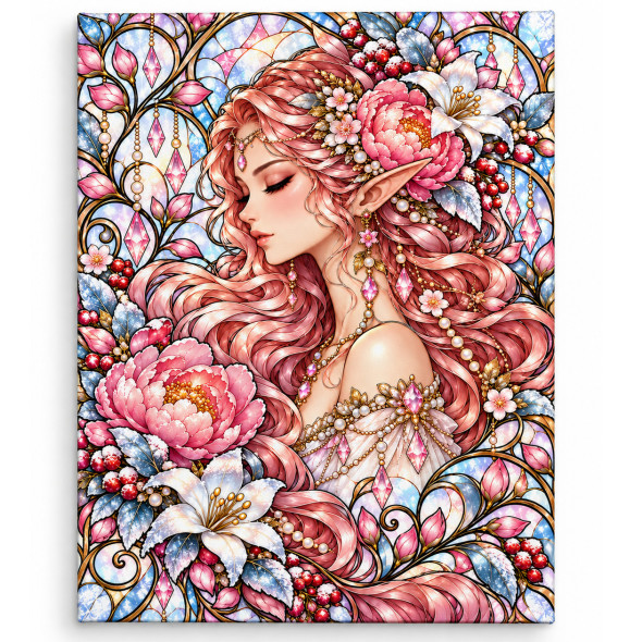 Toile sur ch&acirc;ssis "F&eacute;e Crystal 021" / Toiles sur chassis F&eacute;es