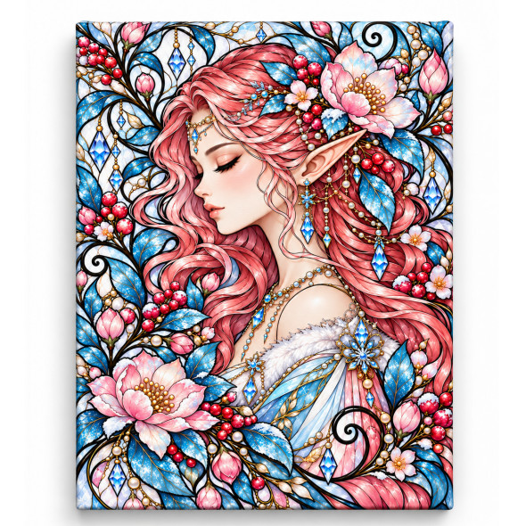 Toile sur ch&acirc;ssis "F&eacute;e Crystal 025" / Nouveaut&eacute;s