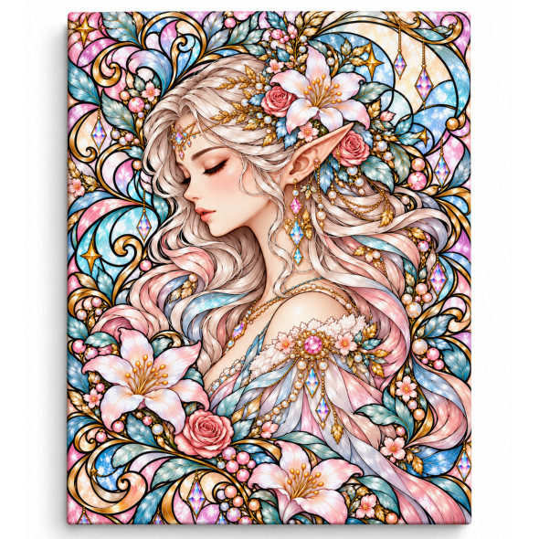 Toile sur ch&acirc;ssis "F&eacute;e Crystal 026" / Nouveaut&eacute;s