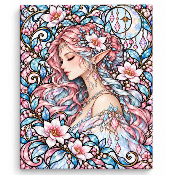 Toile sur ch&acirc;ssis "F&eacute;e Crystal 027" / Nouveaut&eacute;s