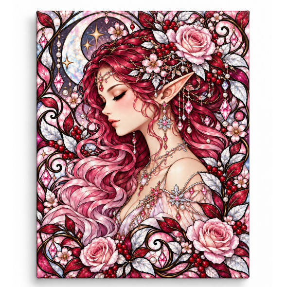 Toile sur ch&acirc;ssis "F&eacute;e Crystal 028" / Nouveaut&eacute;s