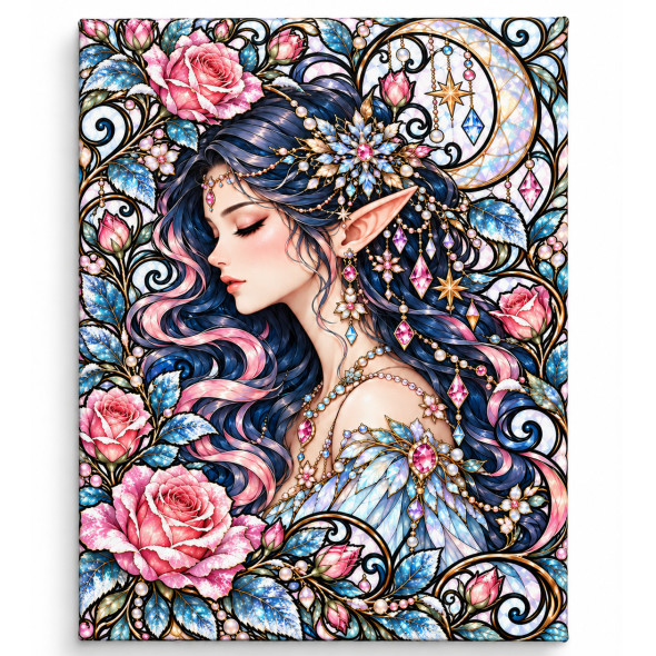 Toile sur ch&acirc;ssis "F&eacute;e Crystal 029" / Nouveaut&eacute;s