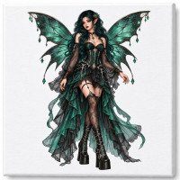 Toile sur ch&acirc;ssis F&eacute;e Gothique 014