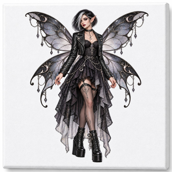 Toile sur ch&acirc;ssis "F&eacute;e Gothique 018" / Toiles sur Ch&acirc;ssis F&eacute;es Gothiques
