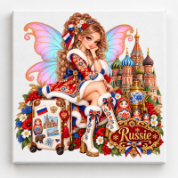 Toile sur ch&acirc;ssis F&eacute;e Souvenir de Russie