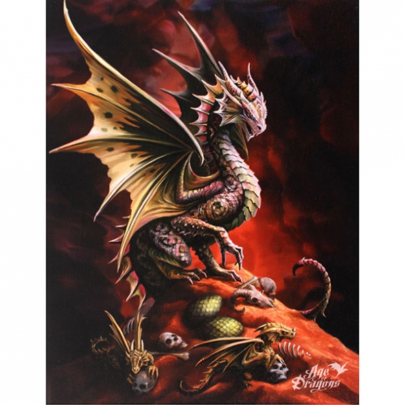 Toile sur chassis "Desert Dragon" / Décorations Murales Dragons