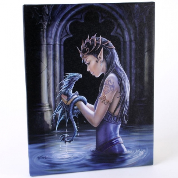 Toile sur chassis "Water Dragon" / Anne Stokes Collection