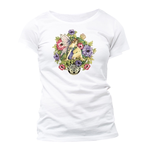 T-Shirt Fée du Zodiaque Linda Ravenscroft "Cancer" - L / T-Shirts Fées pour Femmes